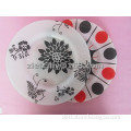 cheap round glass plates with customized logo for decoration